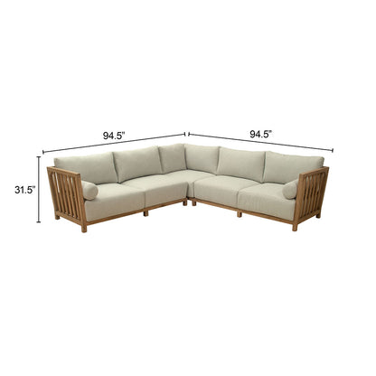 TERAS SECTIONAL GRAY