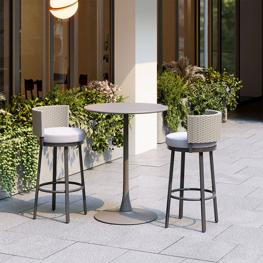 MIDNIGHT WAVE BARSTOOL WHITE