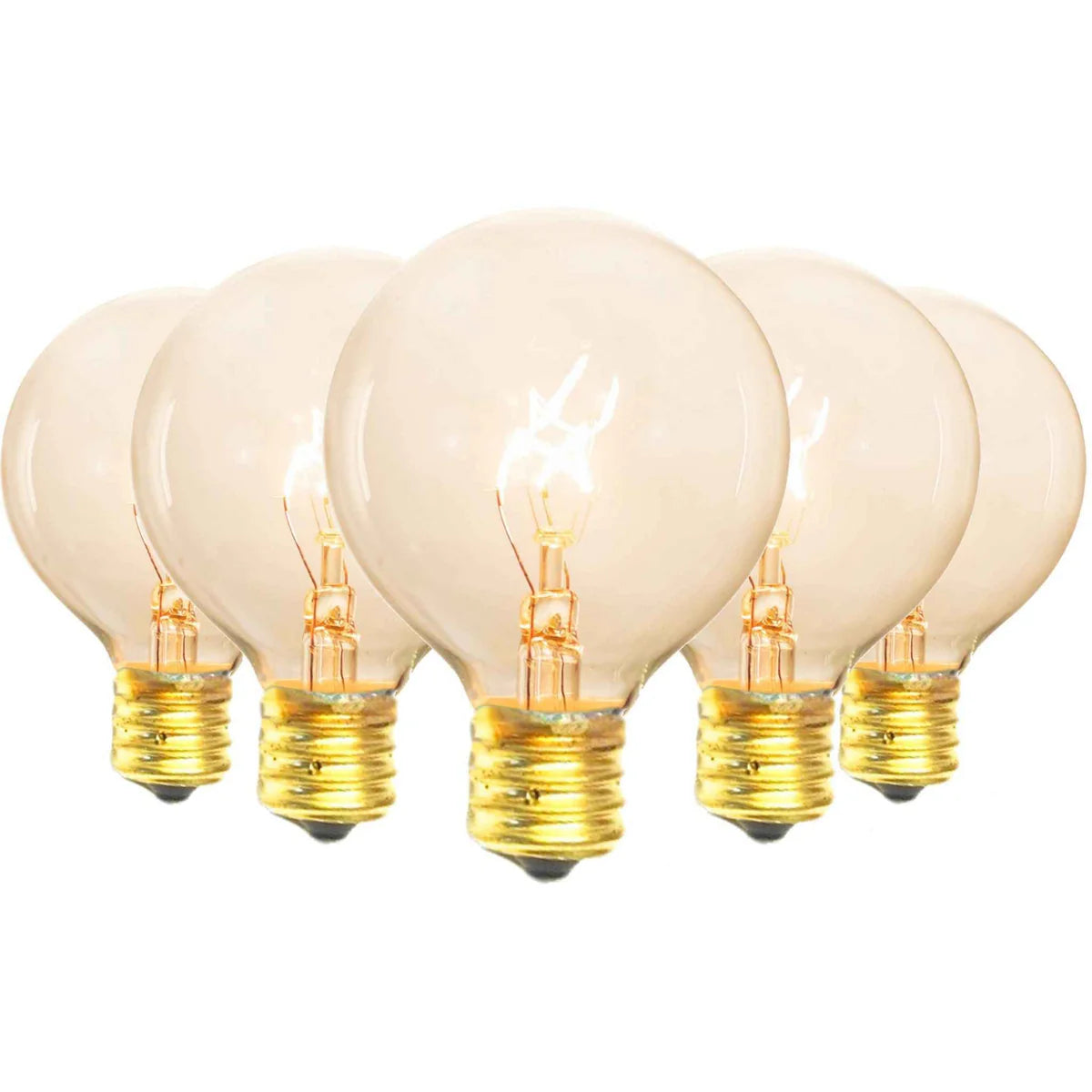 CLEAR G50 GLOBE LIGHT BULBS
