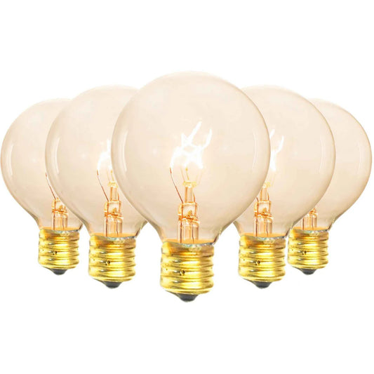 CLEAR G50 GLOBE LIGHT BULBS