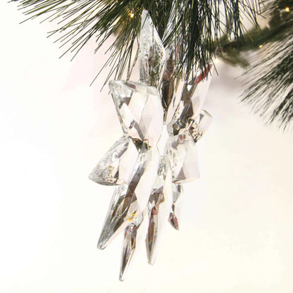 CRYSTAL CLEAR ACRYLIC SNOWFLAKE