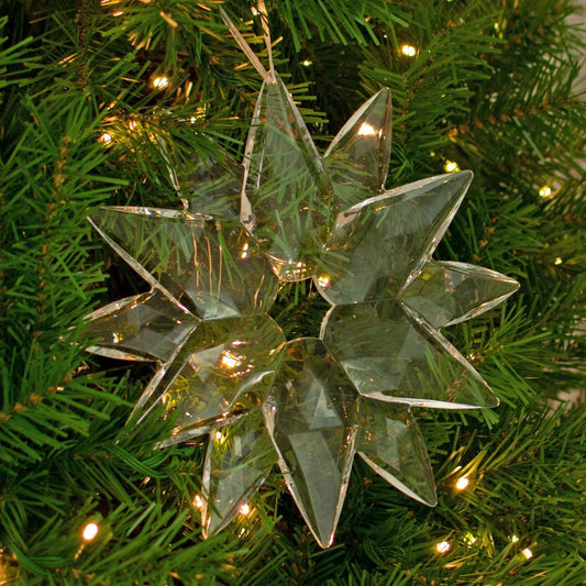 CRYSTAL CLEAR ACRYLIC SNOWFLAKE