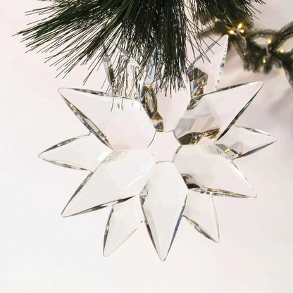 CRYSTAL CLEAR ACRYLIC SNOWFLAKE
