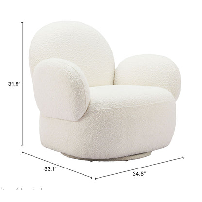 PILKA SWIVEL CHAIR WHITE