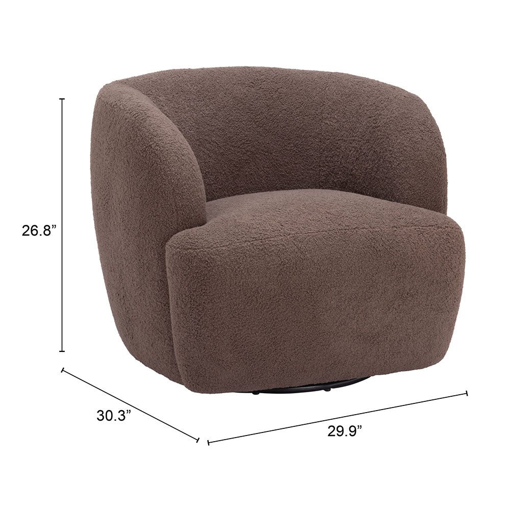 GOVAN SWIVEL CHAIR BROWN
