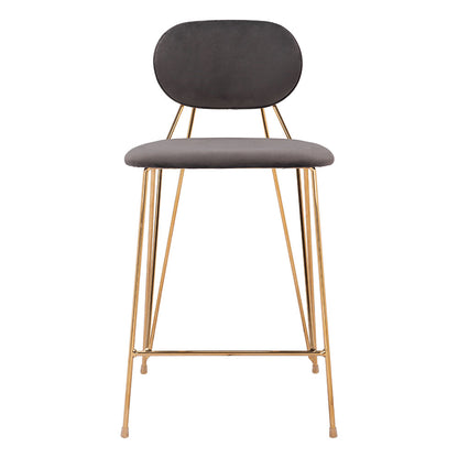 GEORGES COUNTER STOOL GRAY & GOLD