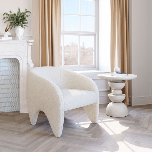 LOPTA ACCENT CHAIR WHITE