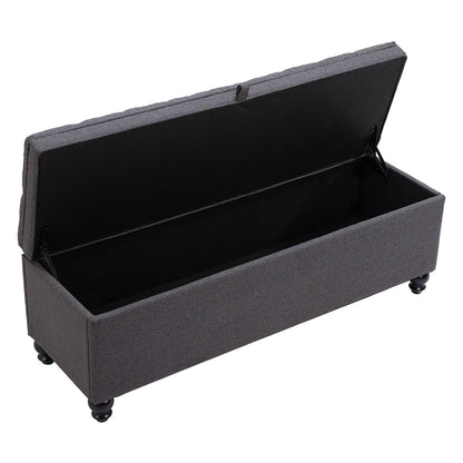 HALIFAX STORAGE BENCH GRAVEL GRAY