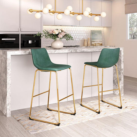 AUGUSTA BARSTOOL GREEN & GOLD