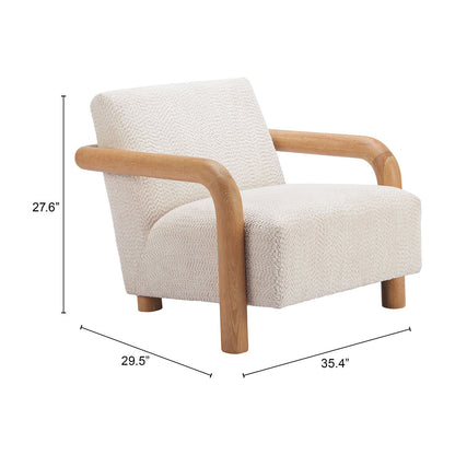 SUBLIEM ACCENT CHAIR COTTON WHITE