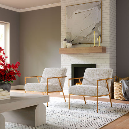NORREBRO ACCENT CHAIR BEIGE FROST