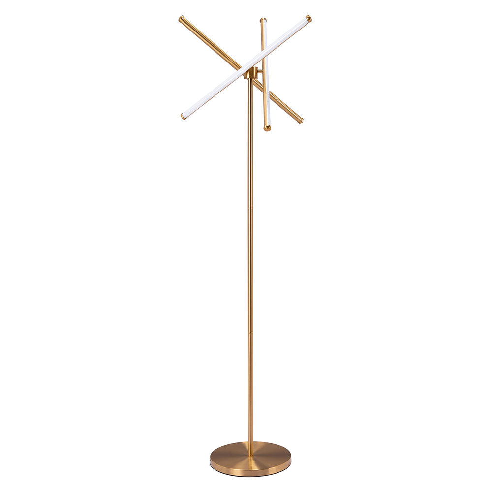 GARZA FLOOR LAMP BRASS