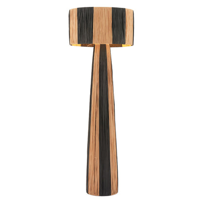 GALA FLOOR LAMP BLACK & NATURAL