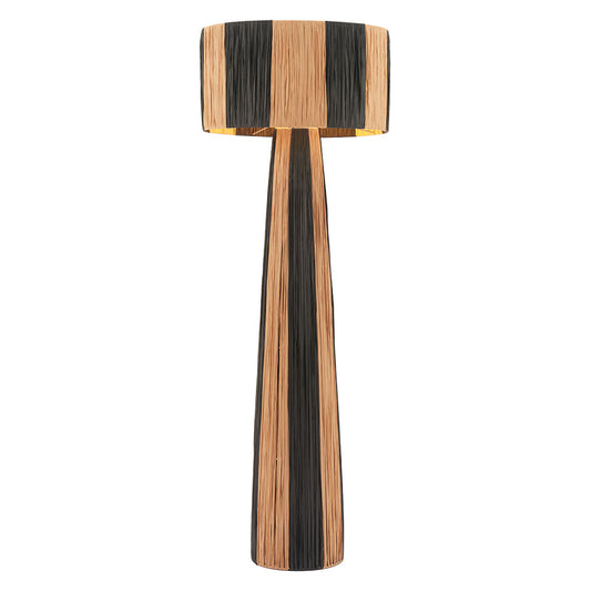 GALA FLOOR LAMP BLACK & NATURAL