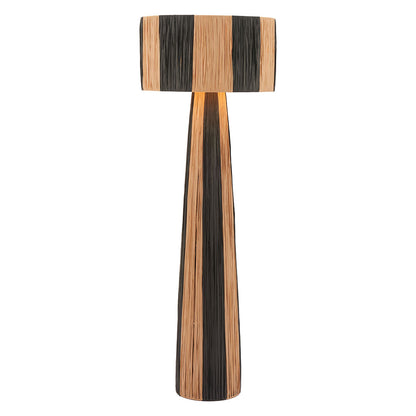 GALA FLOOR LAMP BLACK & NATURAL