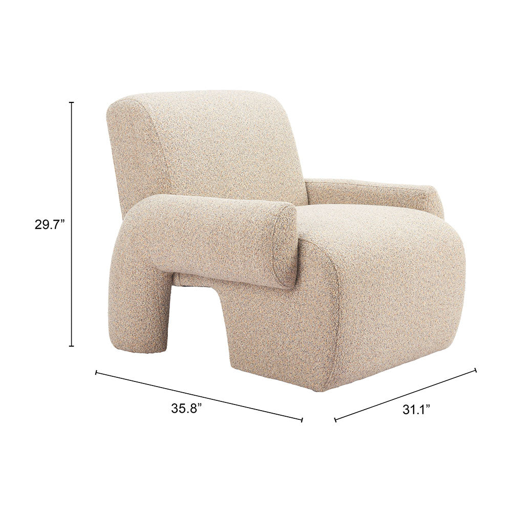 RURA ACCENT CHAIR HEATHERED BEIGE