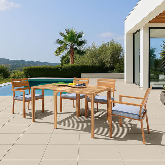 RIVIERA EXTENDABLE DINING TABLE NATURAL