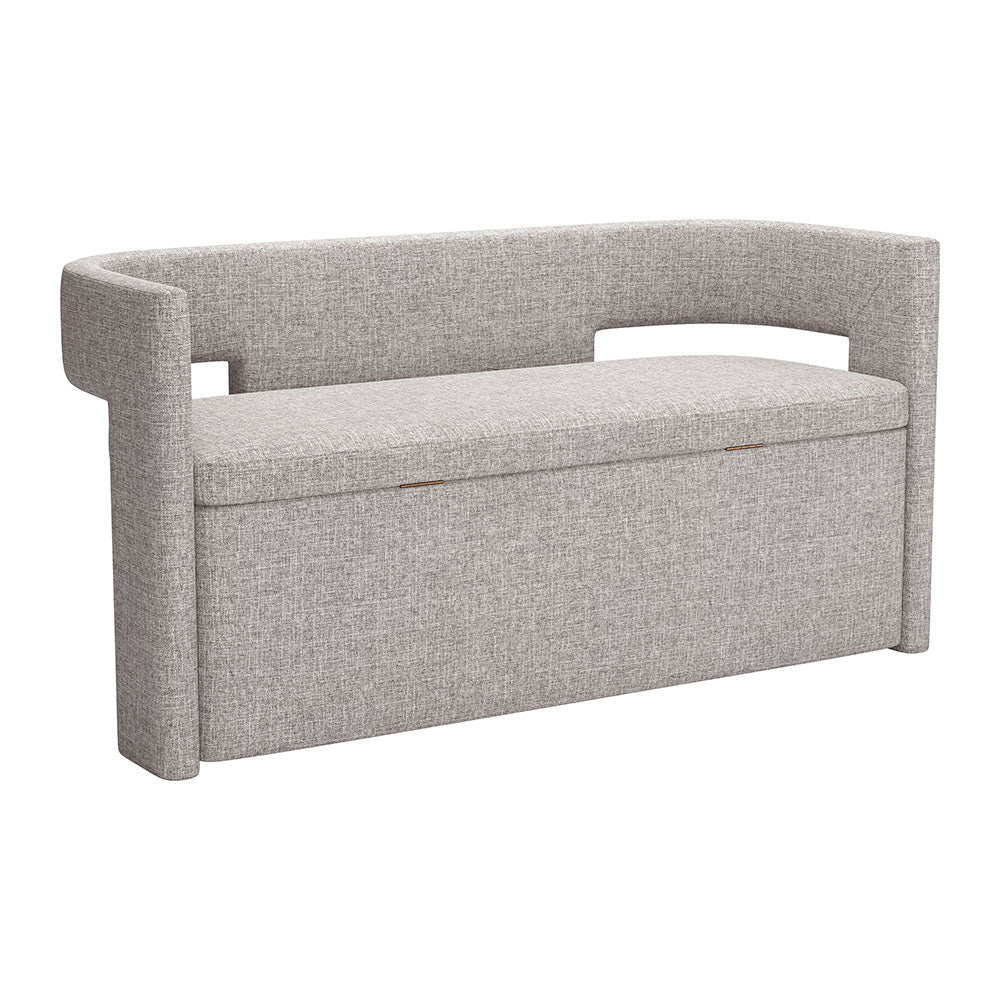 PAPUA STORAGE BENCH GRAY
