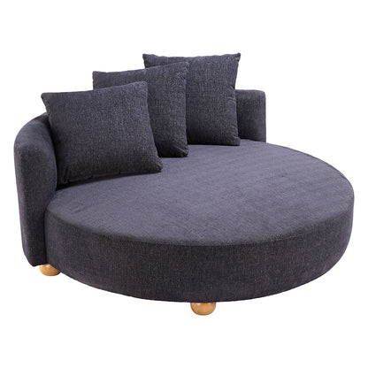 CLOUD ROUND CHAISE LOUNGE BLACK
