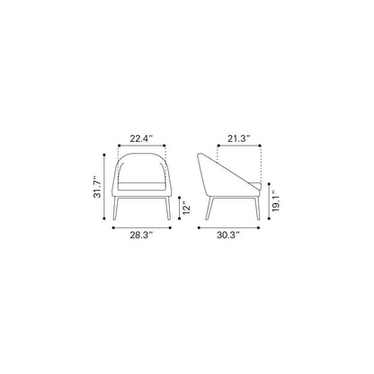 CARTER ACCENT CHAIR GRAY