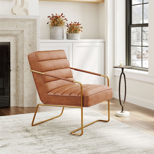 DALLAS ACCENT CHAIR VINTAGE BROWN