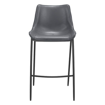 MAGNUS BARSTOOL DARK GRAY & BLACK