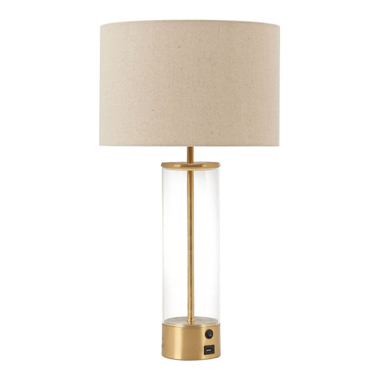 BOREAL TABLE LAMP BEIGE & GOLD