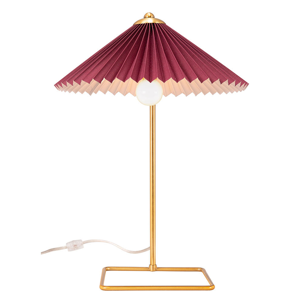 CHARO TABLE LAMP RED & GOLD