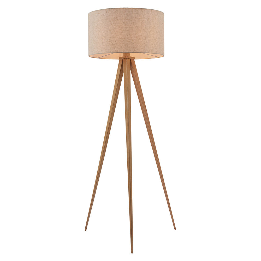 IMPERIAL FLOOR LAMP BEIGE & NATURAL