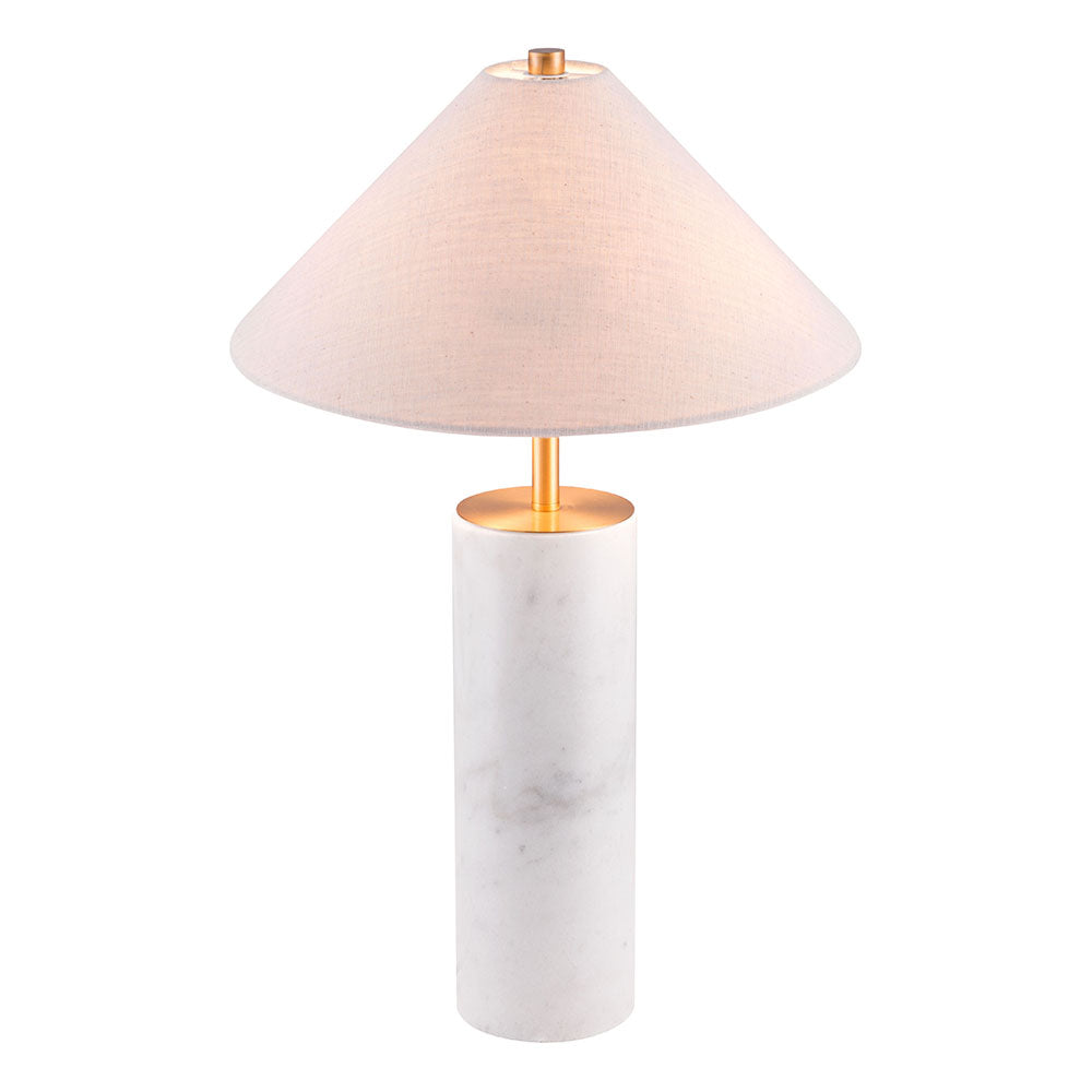 CIARA TABLE LAMP BEIGE & WHITE