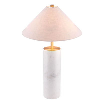 CIARA TABLE LAMP BEIGE & WHITE