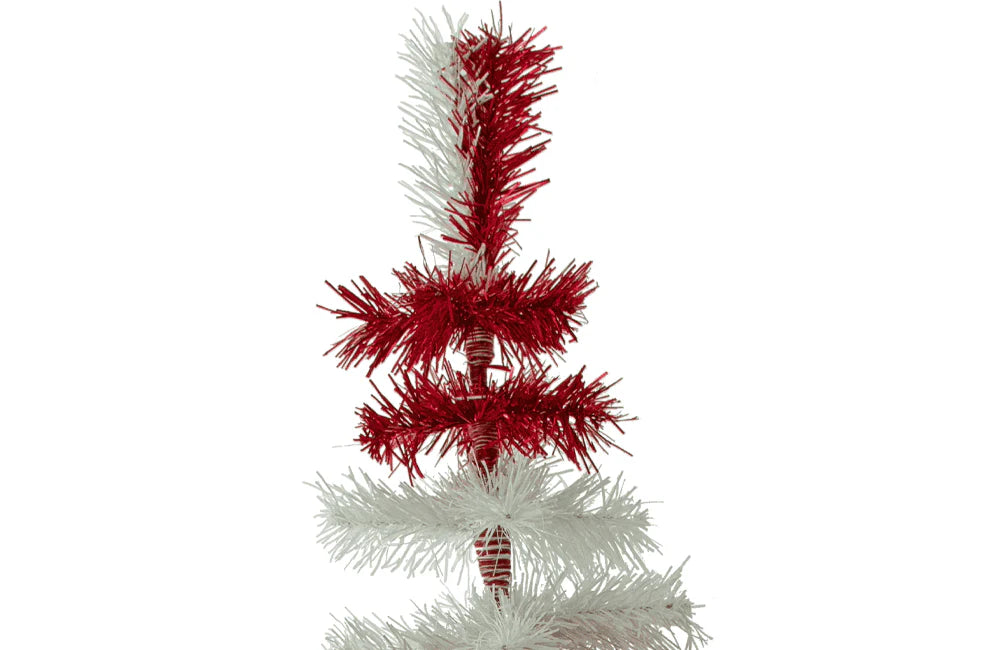 DR. SEUSS RED & WHITE TINSEL CHRISTMAS TREE