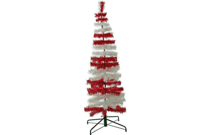 DR. SEUSS RED & WHITE TINSEL CHRISTMAS TREE
