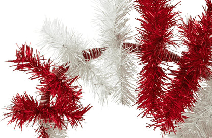 DR. SEUSS RED & WHITE TINSEL CHRISTMAS TREE