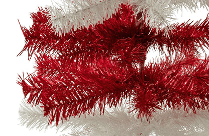 DR. SEUSS RED & WHITE TINSEL CHRISTMAS TREE