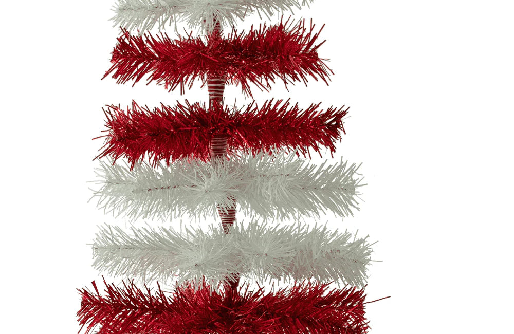 DR. SEUSS RED & WHITE TINSEL CHRISTMAS TREE
