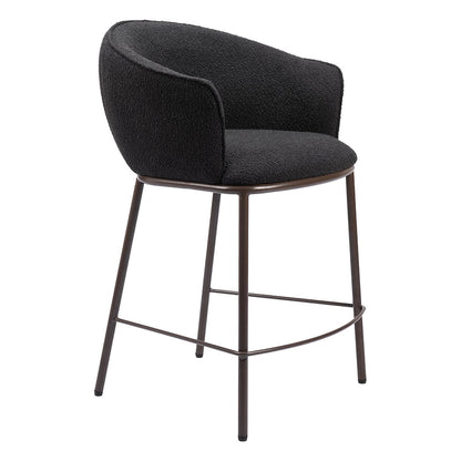 ESSEN COUNTER STOOL BLACK & BRONZE