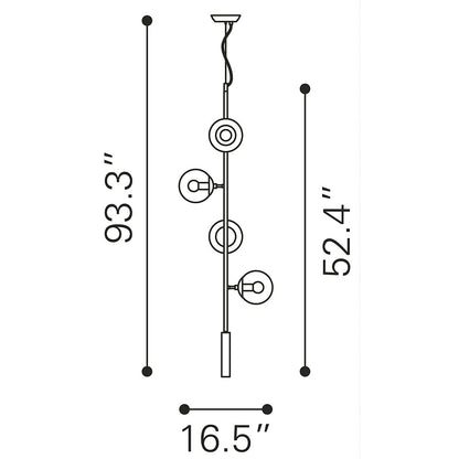 ZATARA CEILING LAMP BRASS
