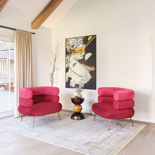 ARISH ACCENT CHAIR RED