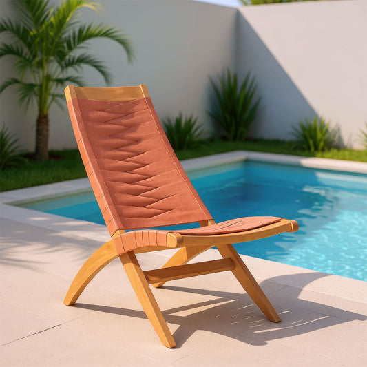 ROVA LOUNGE CHAIR TERRACOTTA