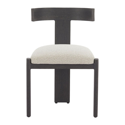 TIANA DINING CHAIR BLACK & BEIGE