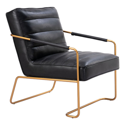 DALLAS ACCENT CHAIR VINTAGE BLACK