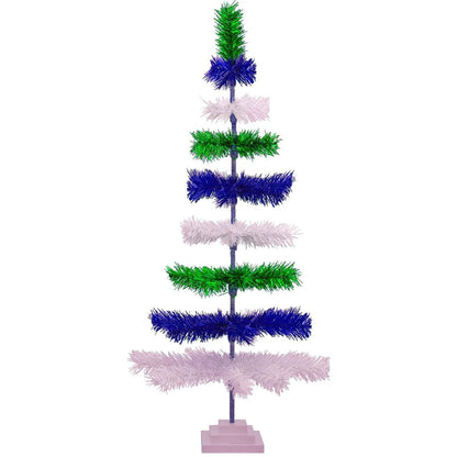 EARTH DAY LAYERED TINSEL TREES