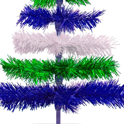EARTH DAY LAYERED TINSEL TREES