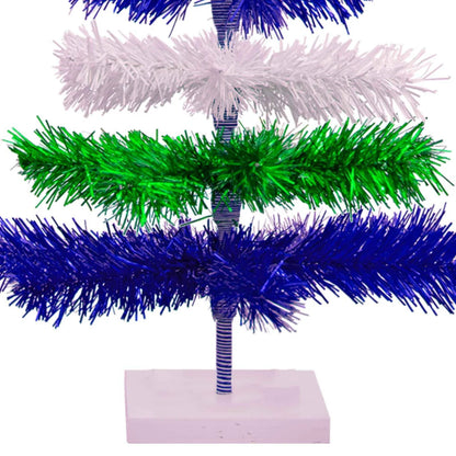 EARTH DAY LAYERED TINSEL TREES
