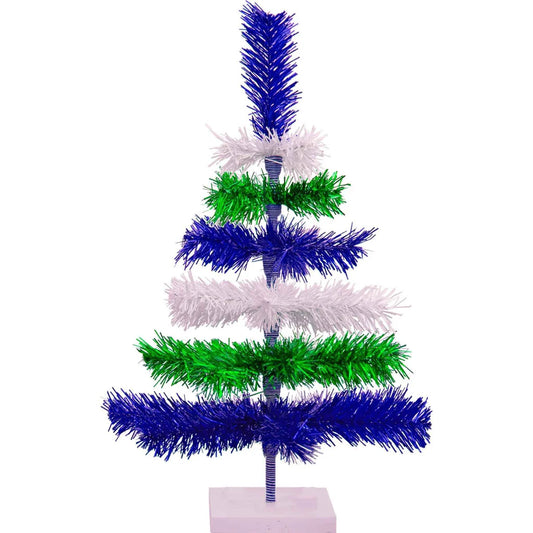 EARTH DAY LAYERED TINSEL TREES