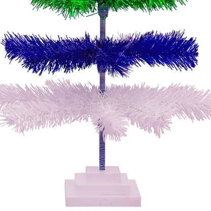 EARTH DAY LAYERED TINSEL TREES