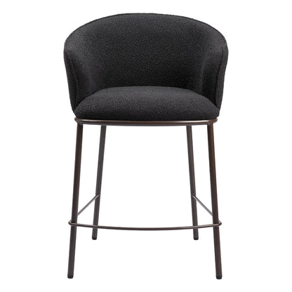 ESSEN COUNTER STOOL BLACK & BRONZE
