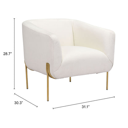 MICAELA ARMCHAIR LVORY
