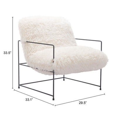 PELUT ACCENT CHAIR WHITE